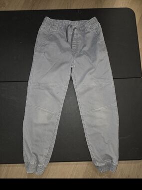 Men's Gray Elastic Waist Jogger Pants